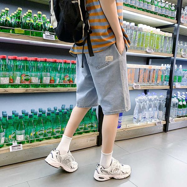 baggy jeans, shorts, light color trend, casual capris, middle pants, summer boys, students, men, Blue
baggy jeans, shorts, light color trend, casual capris, middle pants, summer boys, students, men, Blue