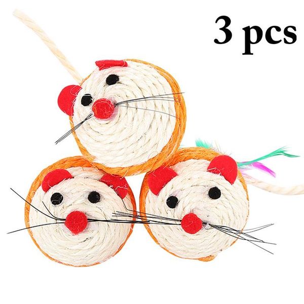 cat toys 3 pcs artificial colorful feather mouse toy ball interactive chewing sisal small fun mice shape for cats
cat toys 3 pcs artificial colorful feather mouse toy ball interactive chewing sisal small fun mice shape for cats