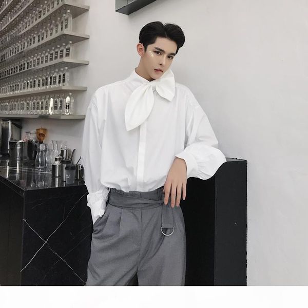 autumn 2019 new korean fashion shirt party men long-sleeved white black single breasted business casual shirts 2 colors
autumn 2019 new korean fashion shirt party men long-sleeved white black single breasted business casual shirts 2 colors