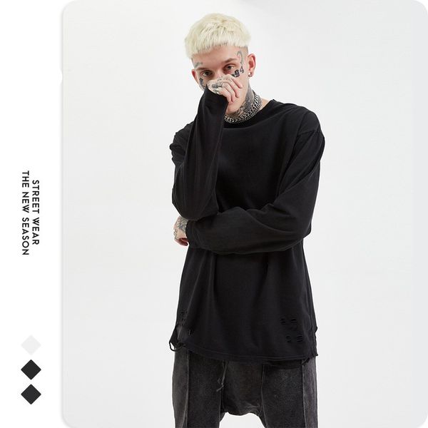 artie men's and women clothing | 2020 autumn and winter new bottom cut t-shirt high street loose tide card cotton long-sleeved t-shirt, White;black
artie men's and women clothing | 2020 autumn and winter new bottom cut t-shirt high street loose tide card cotton long-sleeved t-shirt, White;black