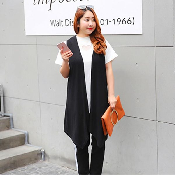 women's vests casual autumn women long solid black red female vest colete feminino coats veste femme gilet 300, Black;white
women's vests casual autumn women long solid black red female vest colete feminino coats veste femme gilet 300, Black;white
