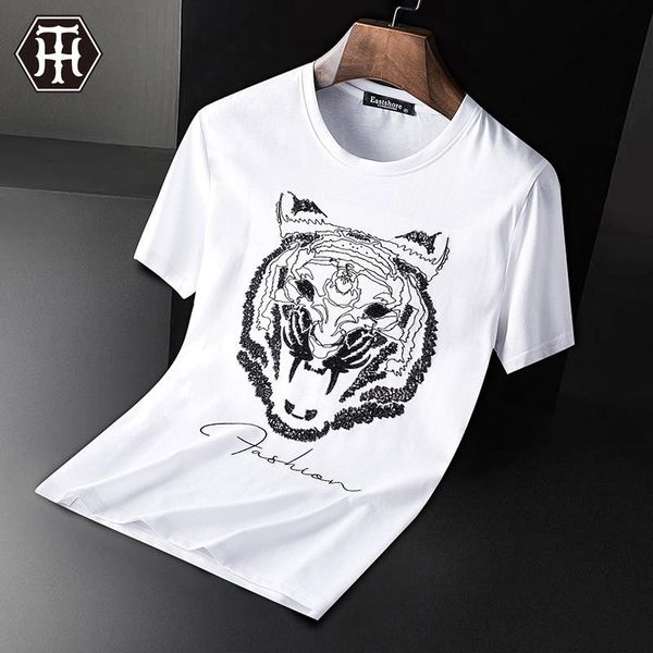 2021 summer fashion mens sequins embroidery t-shirt brand modal cotton short sleeve casual t shirts men size m-3xl, White;black
2021 summer fashion mens sequins embroidery t-shirt brand modal cotton short sleeve casual t shirts men size m-3xl, White;black