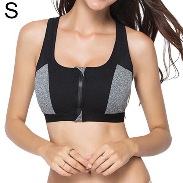 yoga outfit sports bra with zip-fastener women fitness wireless running padded push up vest shockproof breathable gym
yoga outfit sports bra with zip-fastener women fitness wireless running padded push up vest shockproof breathable gym