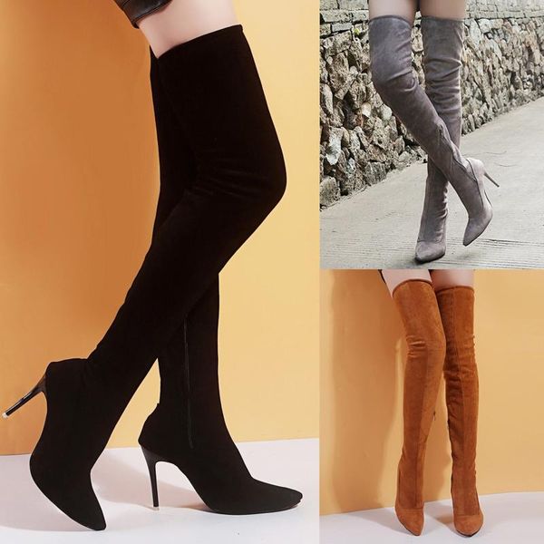 boots pure color cashmere stretch boots, high-heeled fashion urban over-the-knee horseshoe heel, winter-toe sleeve, Black
boots pure color cashmere stretch boots, high-heeled fashion urban over-the-knee horseshoe heel, winter-toe sleeve, Black