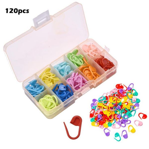 120pcs 10 colors locking stitch markers colorful plastic knitting crochet locking markers crochet needle clip hook tool with box, Black
120pcs 10 colors locking stitch markers colorful plastic knitting crochet locking markers crochet needle clip hook tool with box, Black