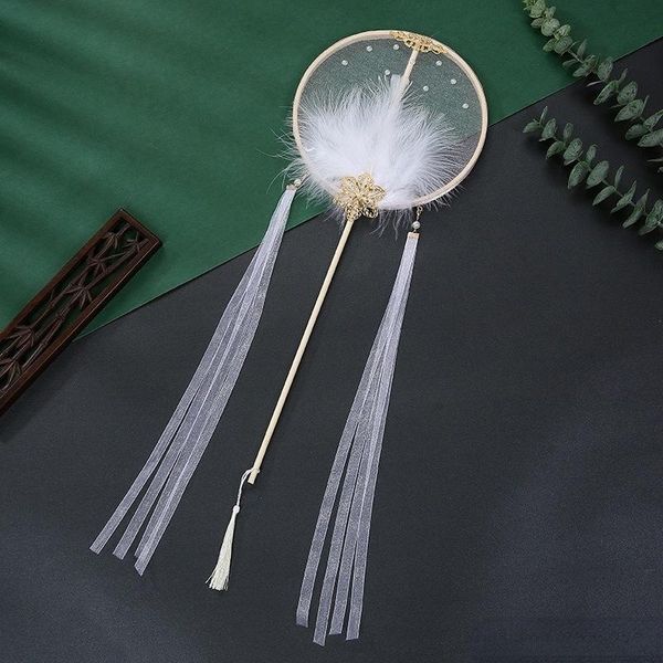 other home decor decorative fans creative feather bronzing long handle tassel pendant ribbon finished product embroidered hanfu accessories
other home decor decorative fans creative feather bronzing long handle tassel pendant ribbon finished product embroidered hanfu accessories