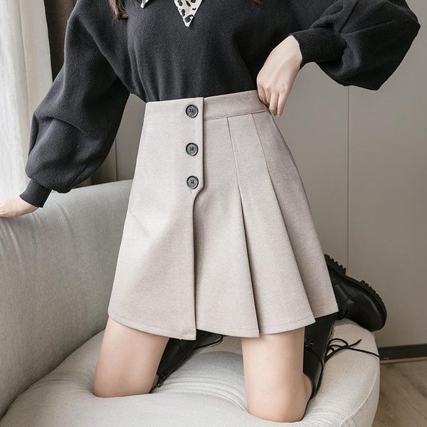 2021 autumn and winter new thick woolen a-line skirt casual fashion high waist pleated skirt elegant, Black
2021 autumn and winter new thick woolen a-line skirt casual fashion high waist pleated skirt elegant, Black