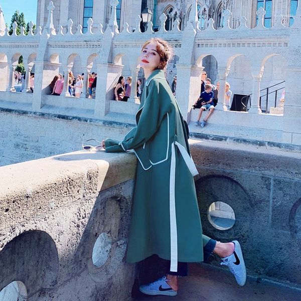 women's trench coats korean autumn women temperament edge-wrapped flare long sleeve sashes windswear coat fashion streetwear 20211, Tan;black
women's trench coats korean autumn women temperament edge-wrapped flare long sleeve sashes windswear coat fashion streetwear 20211, Tan;black