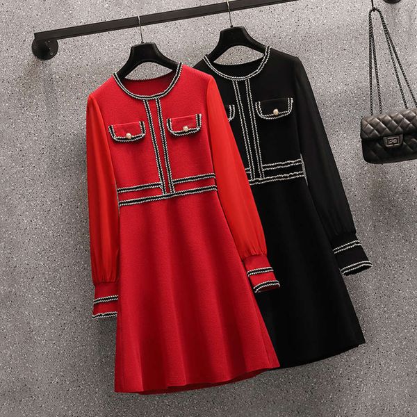 large size women's 2021 spring and summer new fat mm thin chiffon french belly covering fashion age reducing small fragrance dress, Black;gray
large size women's 2021 spring and summer new fat mm thin chiffon french belly covering fashion age reducing small fragrance dress, Black;gray