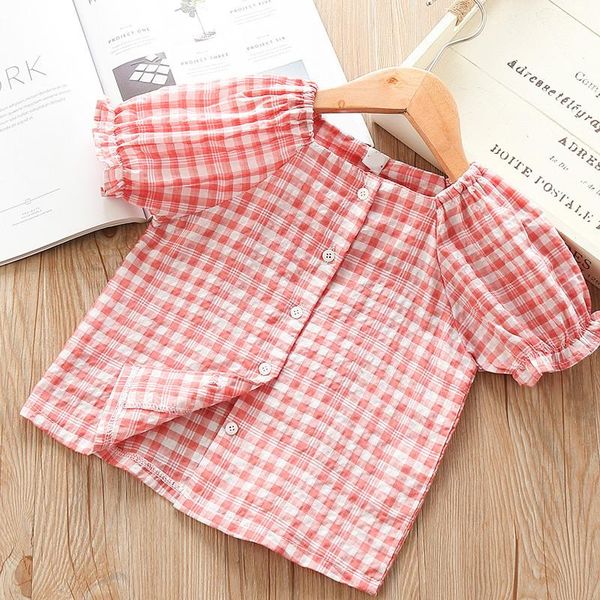 shirts 2021 summer girls blouses plaid cute puff sleeve infant cotton slash neck short children pink, White;black
shirts 2021 summer girls blouses plaid cute puff sleeve infant cotton slash neck short children pink, White;black