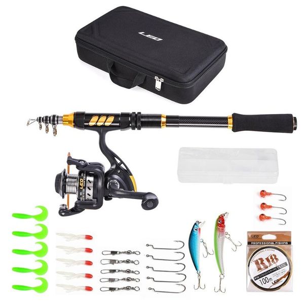 fishing rod and reel combo fishing rod with spinning reel line lures hooks swivels travel kit
fishing rod and reel combo fishing rod with spinning reel line lures hooks swivels travel kit
