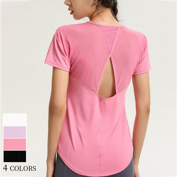 yoga outfits mesh breathable fitness shirt hollow beauty back sports loose and quick-drying short-sleeved t-shirt women's blouse, White;red
yoga outfits mesh breathable fitness shirt hollow beauty back sports loose and quick-drying short-sleeved t-shirt women's blouse, White;red
