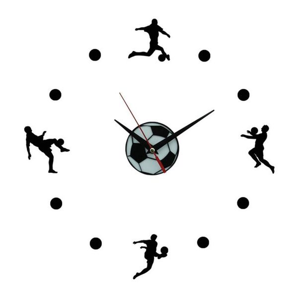 3d wall sticker mute clock diy football acrylic mirror mural decals wall clock for home decor
3d wall sticker mute clock diy football acrylic mirror mural decals wall clock for home decor