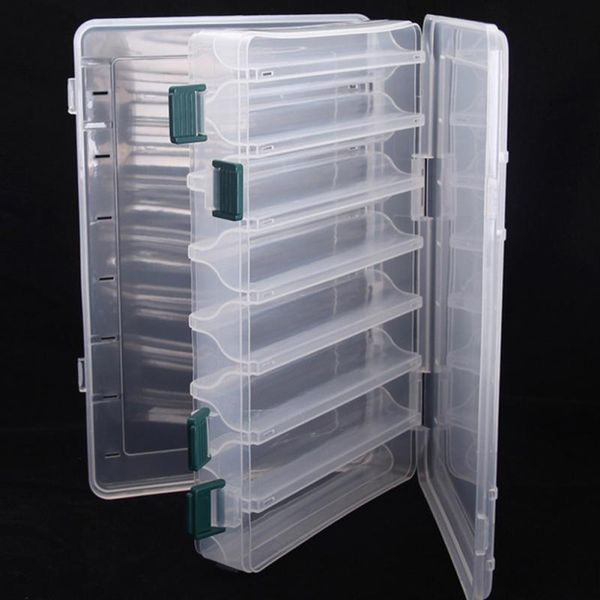 fishing accessories 14 compartments lure box double sided tackle minnows bait container
fishing accessories 14 compartments lure box double sided tackle minnows bait container