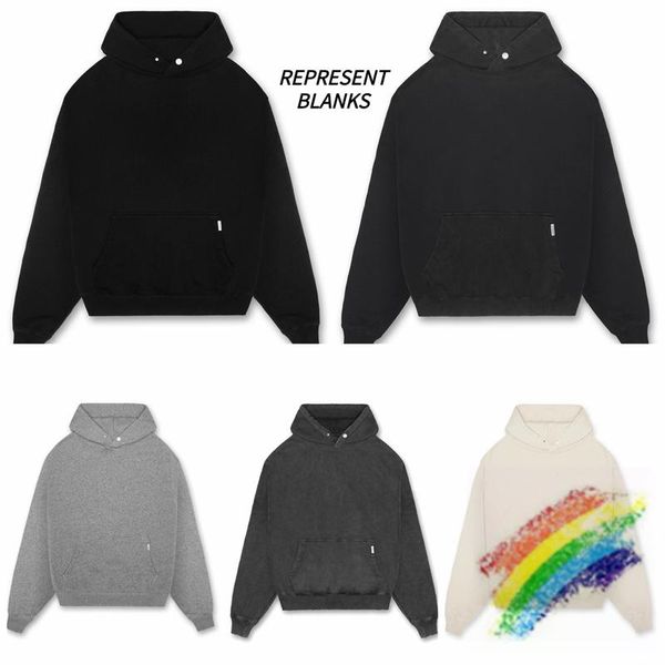 men's hoodies & sweatshirts 2021fw blank represent hoodie men women 1:1 quality solid vintage washed oversized pullover, Black
men's hoodies & sweatshirts 2021fw blank represent hoodie men women 1:1 quality solid vintage washed oversized pullover, Black