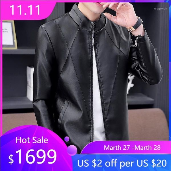 men's fur & faux leather jacket men motorcycle stand collar zipper cuff pu straight pattern streetwear casual fashion coat male1, Black
men's fur & faux leather jacket men motorcycle stand collar zipper cuff pu straight pattern streetwear casual fashion coat male1, Black