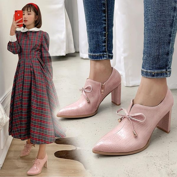 boots women pumps platform zipper buckle shoes thick heel short boot ladies casual footwear botas mujer high, Black
boots women pumps platform zipper buckle shoes thick heel short boot ladies casual footwear botas mujer high, Black