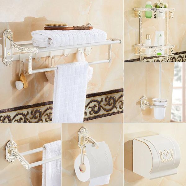 bath accessory set bathroom hardware towel rack paper holder bar corner shelf toilet brush soap basket gold & white accessories
bath accessory set bathroom hardware towel rack paper holder bar corner shelf toilet brush soap basket gold & white accessories