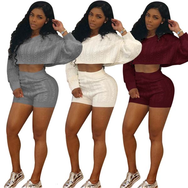 2021 new women autumn winter knitted sweater two piece set o neck long batwing sleeve crop shorts night club outfits tracksuit jkfa, White
2021 new women autumn winter knitted sweater two piece set o neck long batwing sleeve crop shorts night club outfits tracksuit jkfa, White