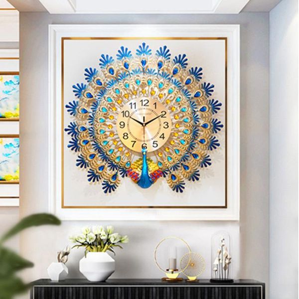 large 3d peacock wall clock metal watch for home living room decoration quartz silent clocks diy clocks ornaments 70x65cm
large 3d peacock wall clock metal watch for home living room decoration quartz silent clocks diy clocks ornaments 70x65cm