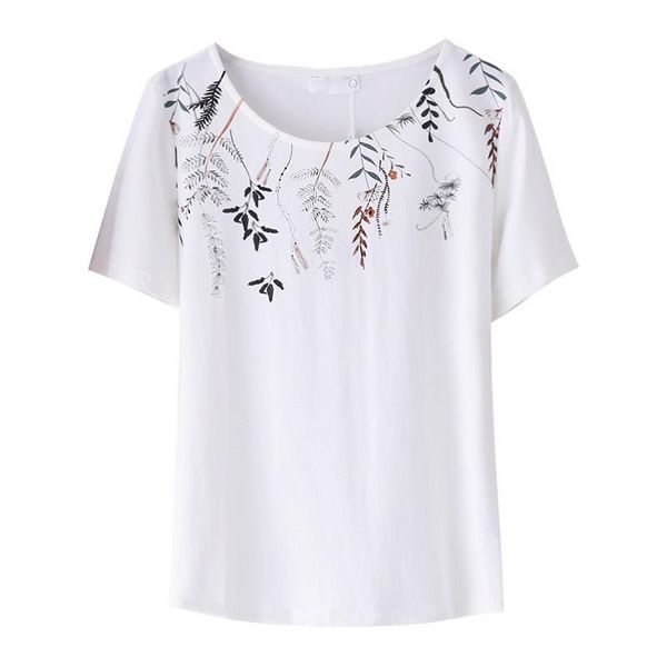 women's t-shirt 2021 summer t shirt fashion loose short sleeve tees white printing basic plus size tshirt 4xl
women's t-shirt 2021 summer t shirt fashion loose short sleeve tees white printing basic plus size tshirt 4xl