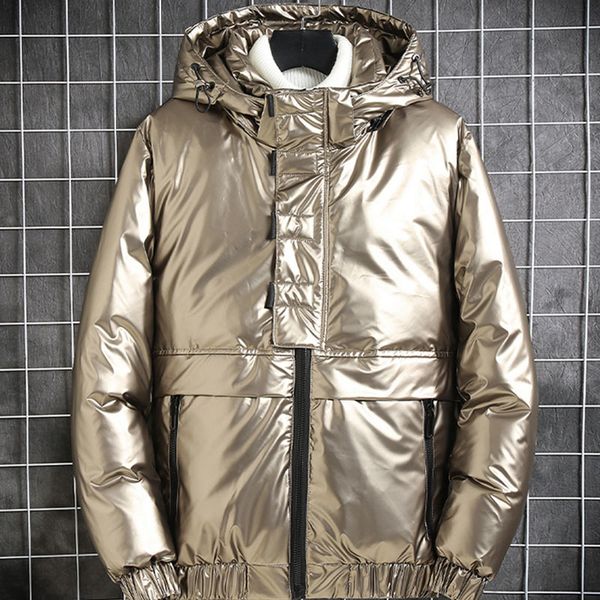 men down hooded parkas winter new fashion white duck coats thick warm glossy black gold silver puffer jackets clothing
men down hooded parkas winter new fashion white duck coats thick warm glossy black gold silver puffer jackets clothing