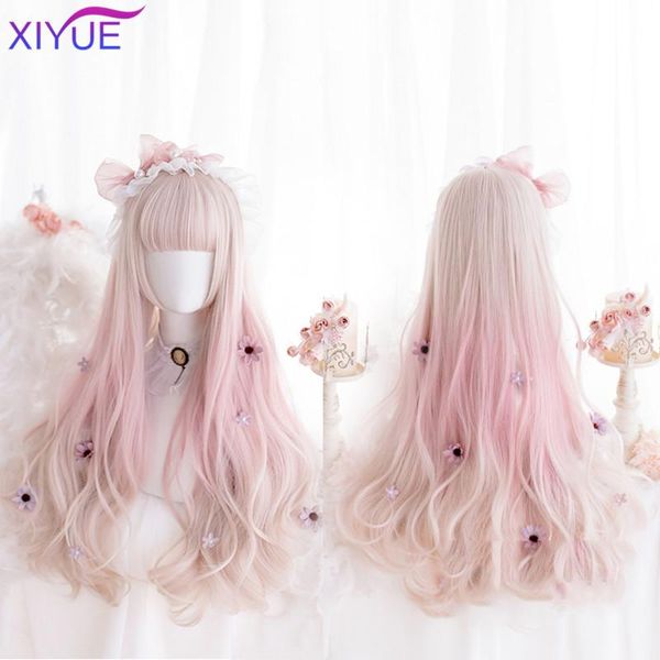 synthetic wigs xiyue long wavy dark root ombre pink cosplay for black white women colorful fiber hair high temperature
synthetic wigs xiyue long wavy dark root ombre pink cosplay for black white women colorful fiber hair high temperature