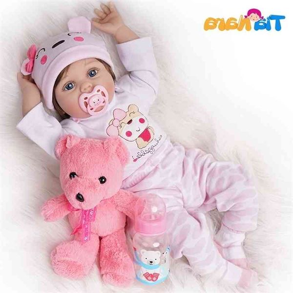 55cm reborn bebe doll girl newborn for girls birthday gifts cute baby dolls alive silicone vinyl pink outfit with toy bear
55cm reborn bebe doll girl newborn for girls birthday gifts cute baby dolls alive silicone vinyl pink outfit with toy bear