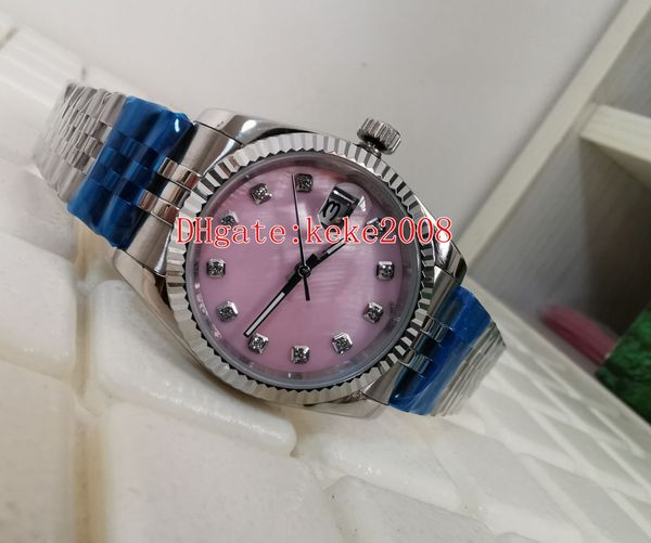 fashion pink dial wristwatches shell 178274 279174 31mm 36mm mother-of-pearl stainless steel jubilee mechanical automatic ladies watch women, Slivery;brown
fashion pink dial wristwatches shell 178274 279174 31mm 36mm mother-of-pearl stainless steel jubilee mechanical automatic ladies watch women, Slivery;brown