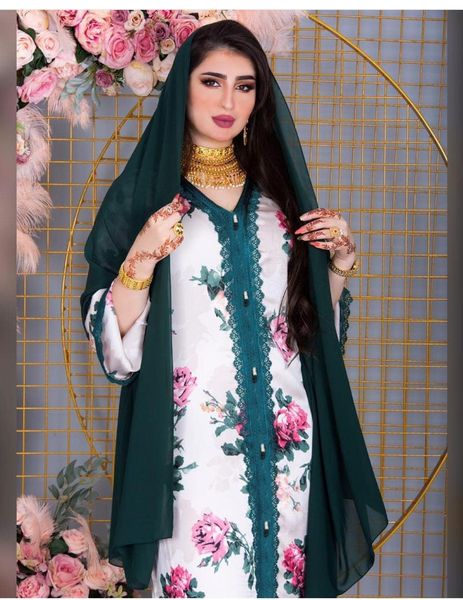 ethnic clothing muslim hijab dress women 2021 v neck long sleeve floral print lace patchwork white loose dubai malaysian abaya, Red
ethnic clothing muslim hijab dress women 2021 v neck long sleeve floral print lace patchwork white loose dubai malaysian abaya, Red