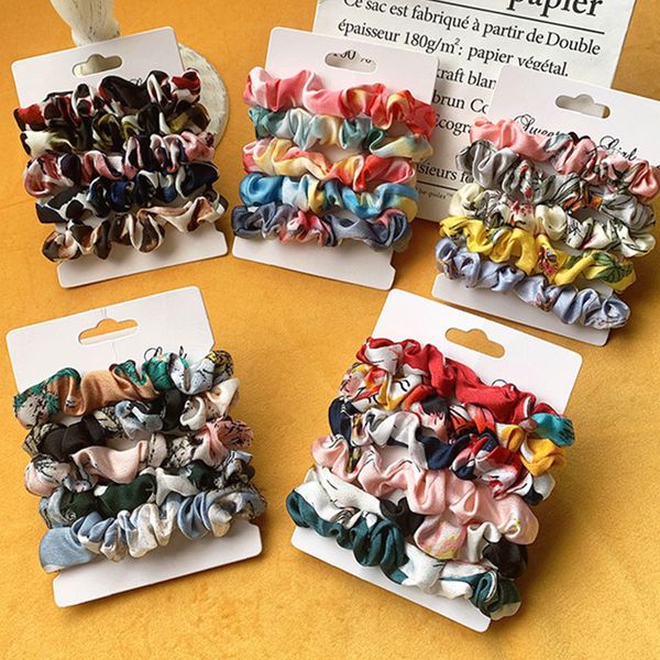 5pcs/pack hair scrunchies set leopard floral print women elastic hair bands rubber band girls hair accessories, Pink
5pcs/pack hair scrunchies set leopard floral print women elastic hair bands rubber band girls hair accessories, Pink