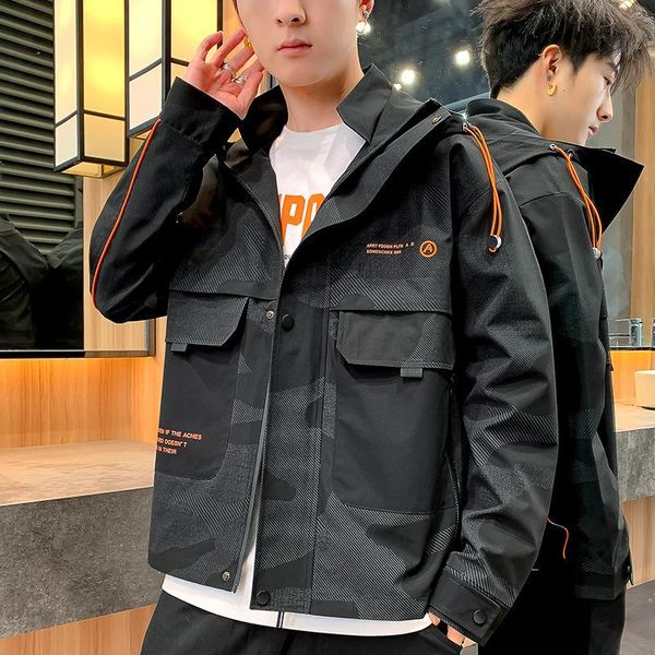 men's casual shirts coat 2021 spring and autumn clothes trend handsome versatile jacket student cardigan wear, White;black
men's casual shirts coat 2021 spring and autumn clothes trend handsome versatile jacket student cardigan wear, White;black