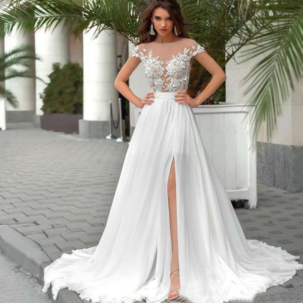 chiffon wedding dresses bride dress v neck simple with train vestido de noiva casamento mariage trouwjurk brautkleider vintage, White
chiffon wedding dresses bride dress v neck simple with train vestido de noiva casamento mariage trouwjurk brautkleider vintage, White