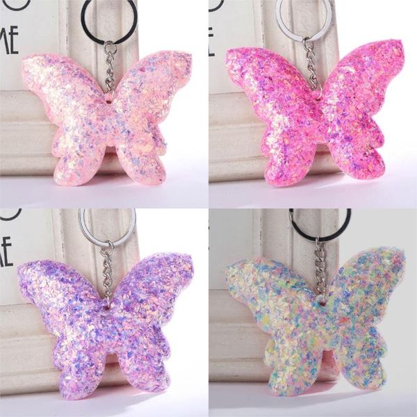 keychains beautiful butterfly keychain glitter sequins key chain gift for women girl llaveros mujer car bag accessories ring, Silver
keychains beautiful butterfly keychain glitter sequins key chain gift for women girl llaveros mujer car bag accessories ring, Silver