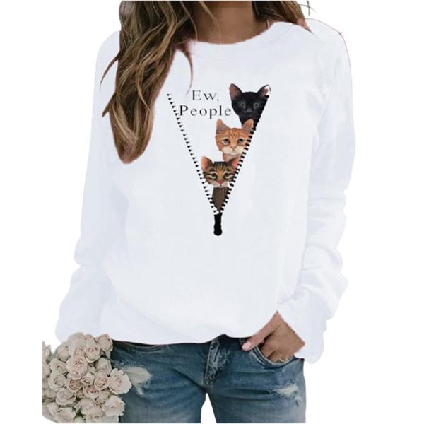 casual cute cat 3d printing women's t shirt harajuku 2021spring autumn new long sleeved o collar loose large size ladies tee, White
casual cute cat 3d printing women's t shirt harajuku 2021spring autumn new long sleeved o collar loose large size ladies tee, White