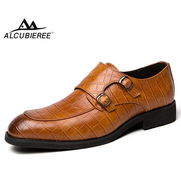 dress shoes alcubieree italian stylish men slip-on loafers double monk strap split leather crocodile pattern formal, Black
dress shoes alcubieree italian stylish men slip-on loafers double monk strap split leather crocodile pattern formal, Black