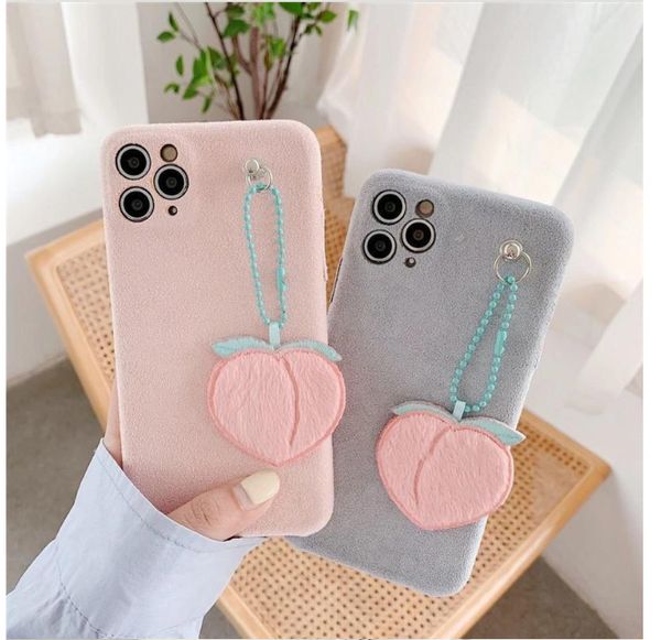 winter plush cute pink fruit peach pendant phone case for iphone 11 12 pro xs max xr girl soft cover funda
winter plush cute pink fruit peach pendant phone case for iphone 11 12 pro xs max xr girl soft cover funda