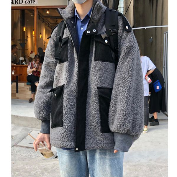 2021 new winter thick lamb fur men's warmth fashion retro plush jacket men wild short coat mens clothes m- ma2j, Black
2021 new winter thick lamb fur men's warmth fashion retro plush jacket men wild short coat mens clothes m- ma2j, Black