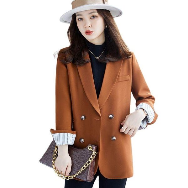 women's suits & blazers small blazer coat spring autumn korean vintage casual ladies button woman slim notched yellow jacket, White;black
women's suits & blazers small blazer coat spring autumn korean vintage casual ladies button woman slim notched yellow jacket, White;black