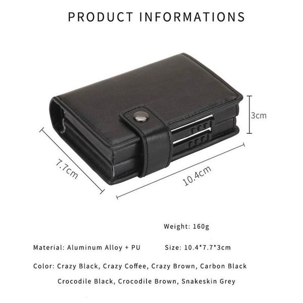 bycobecy 2020 credit card holder men and women aluminum alloy card case pu leather fashion card wallets id hold jllxkm
bycobecy 2020 credit card holder men and women aluminum alloy card case pu leather fashion card wallets id hold jllxkm