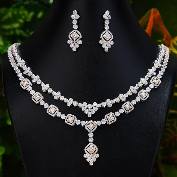 earrings & necklace godki luxury 2pcs turkish 2021 shining copper tassel dubai fine jewelry sets for ladies, Silver
earrings & necklace godki luxury 2pcs turkish 2021 shining copper tassel dubai fine jewelry sets for ladies, Silver