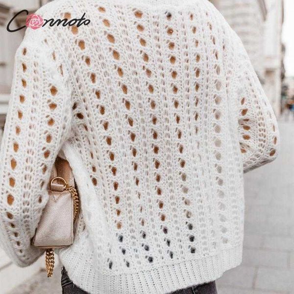 women's sweaters conmoto winter autum knitted sweater jumper women casual white knitwear hollow out ladies pull e2p6, White;black
women's sweaters conmoto winter autum knitted sweater jumper women casual white knitwear hollow out ladies pull e2p6, White;black