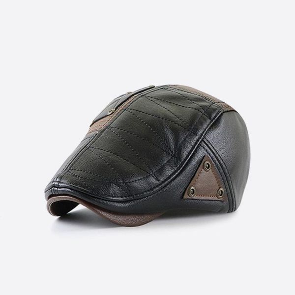 berets 2021 autumn and winter pu leather ivy hat for men middle-aged sboy cap with velvet dad outdoor casual big size beret 56-60cm, Blue;gray
berets 2021 autumn and winter pu leather ivy hat for men middle-aged sboy cap with velvet dad outdoor casual big size beret 56-60cm, Blue;gray