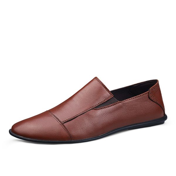 leather shoes, autumn and winter busins casual formal british young men's round head over foot shoes, Black
leather shoes, autumn and winter busins casual formal british young men's round head over foot shoes, Black