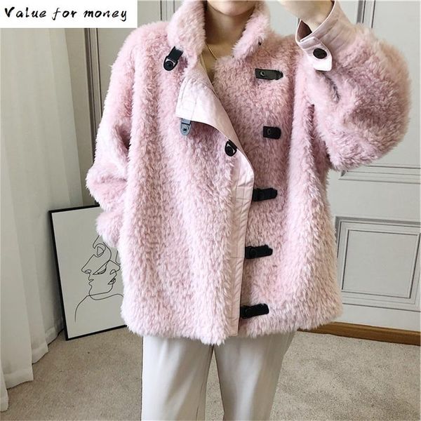 fur 2real coat wool jacket spring autumn coat women clothes 2021 korean vintage sheep shearling women manteau femme zt3792, Black
fur 2real coat wool jacket spring autumn coat women clothes 2021 korean vintage sheep shearling women manteau femme zt3792, Black