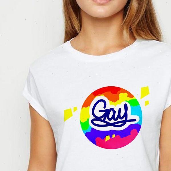 o collar womens shirt lgbt gay tshirt colorful graphic printing t shirt women popular cool spring summer t shirts, White
o collar womens shirt lgbt gay tshirt colorful graphic printing t shirt women popular cool spring summer t shirts, White