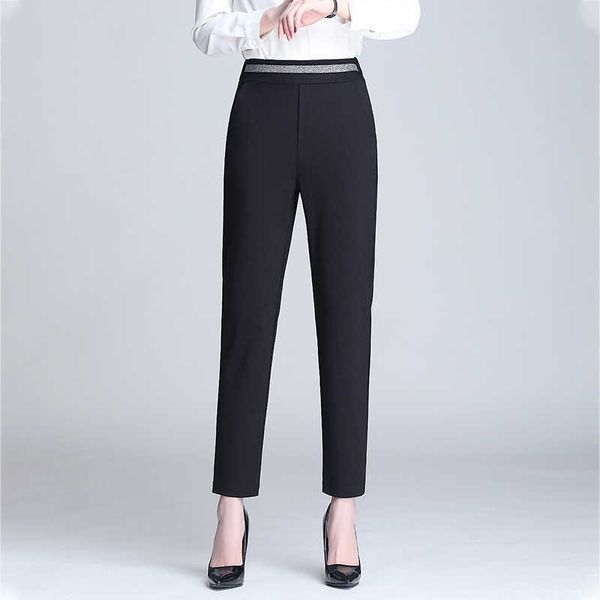 high elastic waist harem female pants elegant women bottoms spring workwear office ladies skinny womens trousers plus size 210608, Black;white
high elastic waist harem female pants elegant women bottoms spring workwear office ladies skinny womens trousers plus size 210608, Black;white