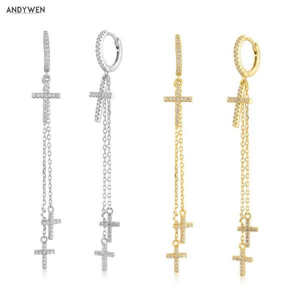 hoop & huggie andywen 925 sterling silver gold long chain cross hoops circle women fashion luxury jewelry 2021 rock puck jewels pendiente, Golden;silver
hoop & huggie andywen 925 sterling silver gold long chain cross hoops circle women fashion luxury jewelry 2021 rock puck jewels pendiente, Golden;silver