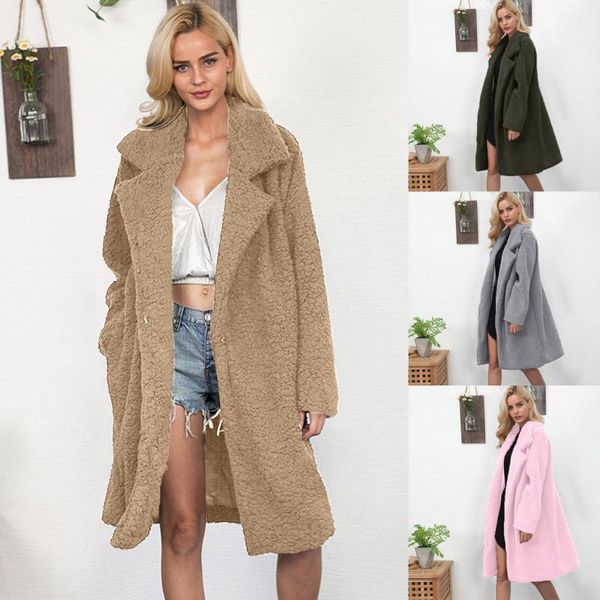 plus size coat women winter warm thick solid color long sleeve pocket front open outerwear coat loose overcoat manteau femme1, Black
plus size coat women winter warm thick solid color long sleeve pocket front open outerwear coat loose overcoat manteau femme1, Black