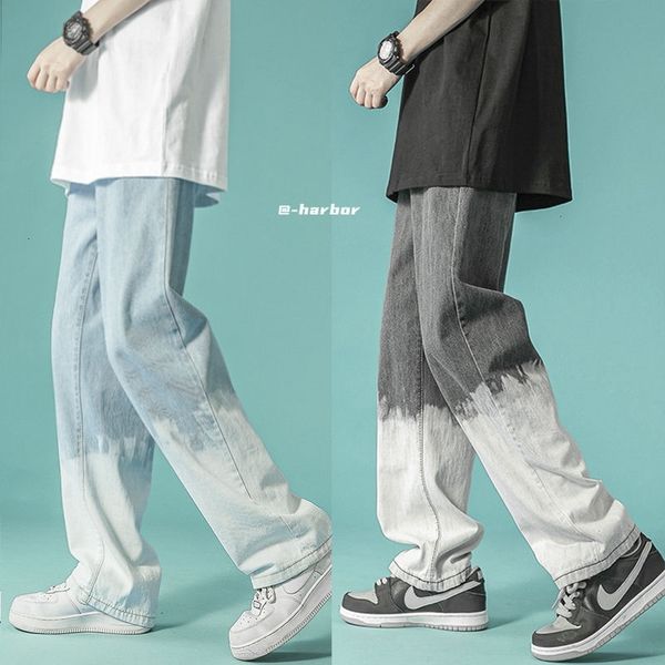 men's jeans wide-leg fashion retro gradient baggy men streetwear loose hip-hop straight-leg denim trousers mens s-2xl tym3, Blue
men's jeans wide-leg fashion retro gradient baggy men streetwear loose hip-hop straight-leg denim trousers mens s-2xl tym3, Blue